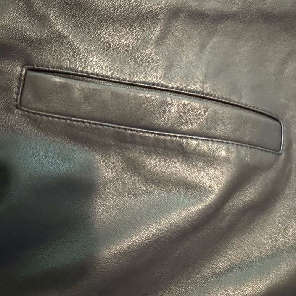 Ralph Lauren Men's Dark Brown Leather Bomber Jacket - Picture 8 of 13
